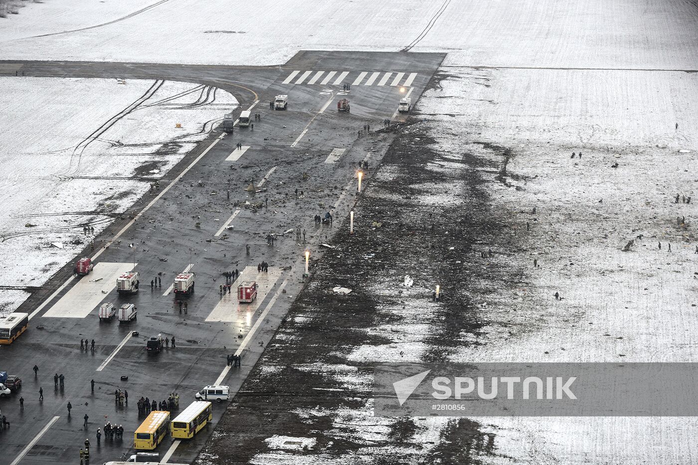 Boeing-737-800 passenger jet crashes in Rostov-on-Don airport