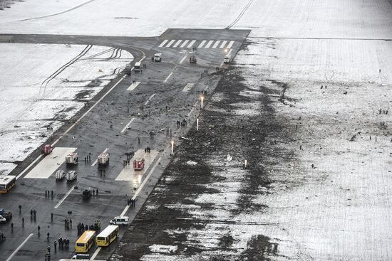 Boeing-737-800 passenger jet crashes in Rostov-on-Don airport