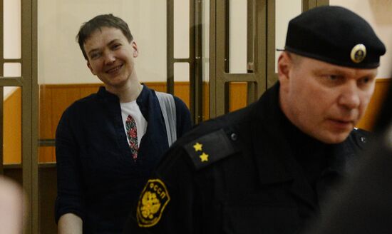 Announcement of verdict in Nadezhda Savchenko's case