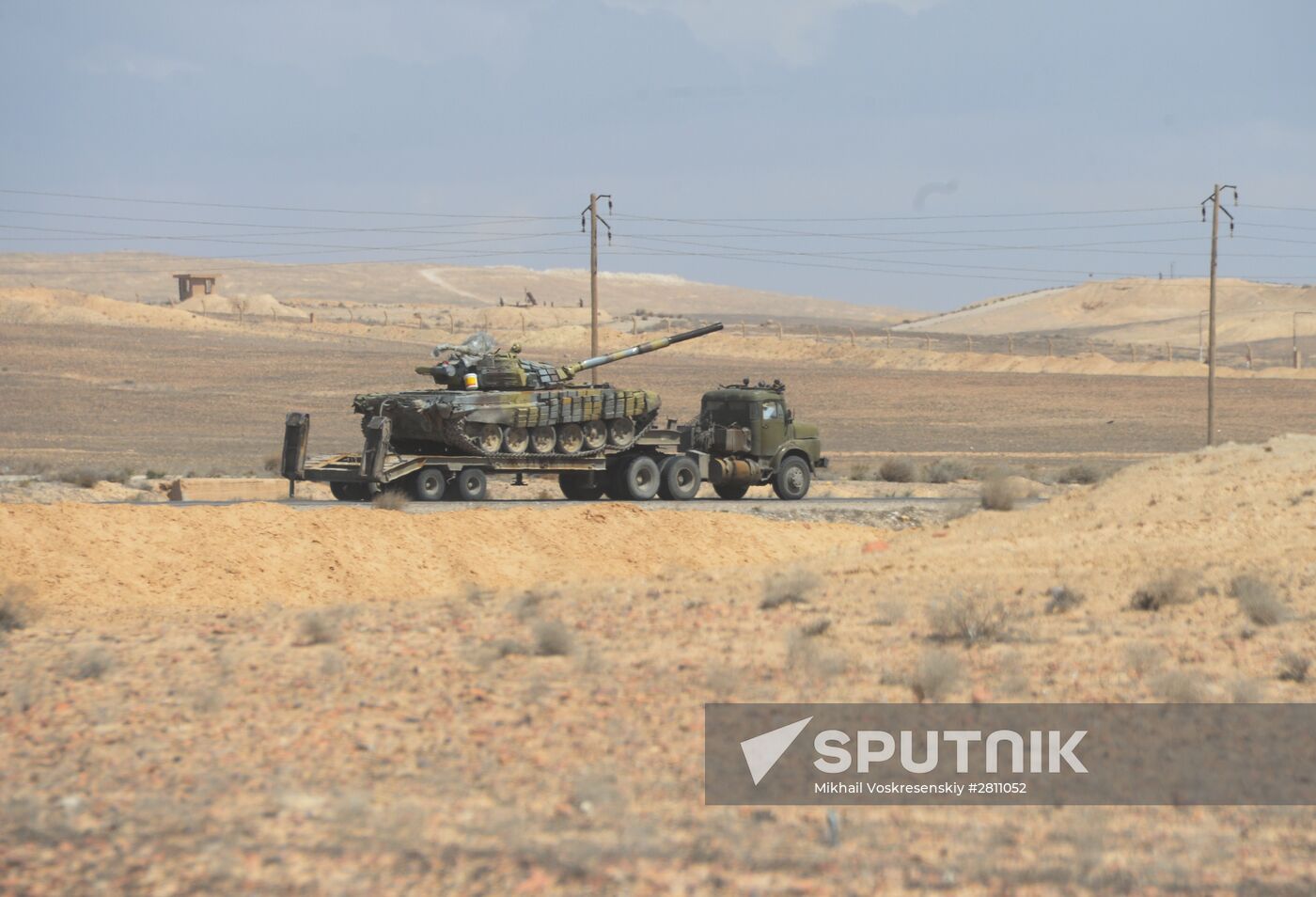Syrian army and militia units at approaches to Palmyra