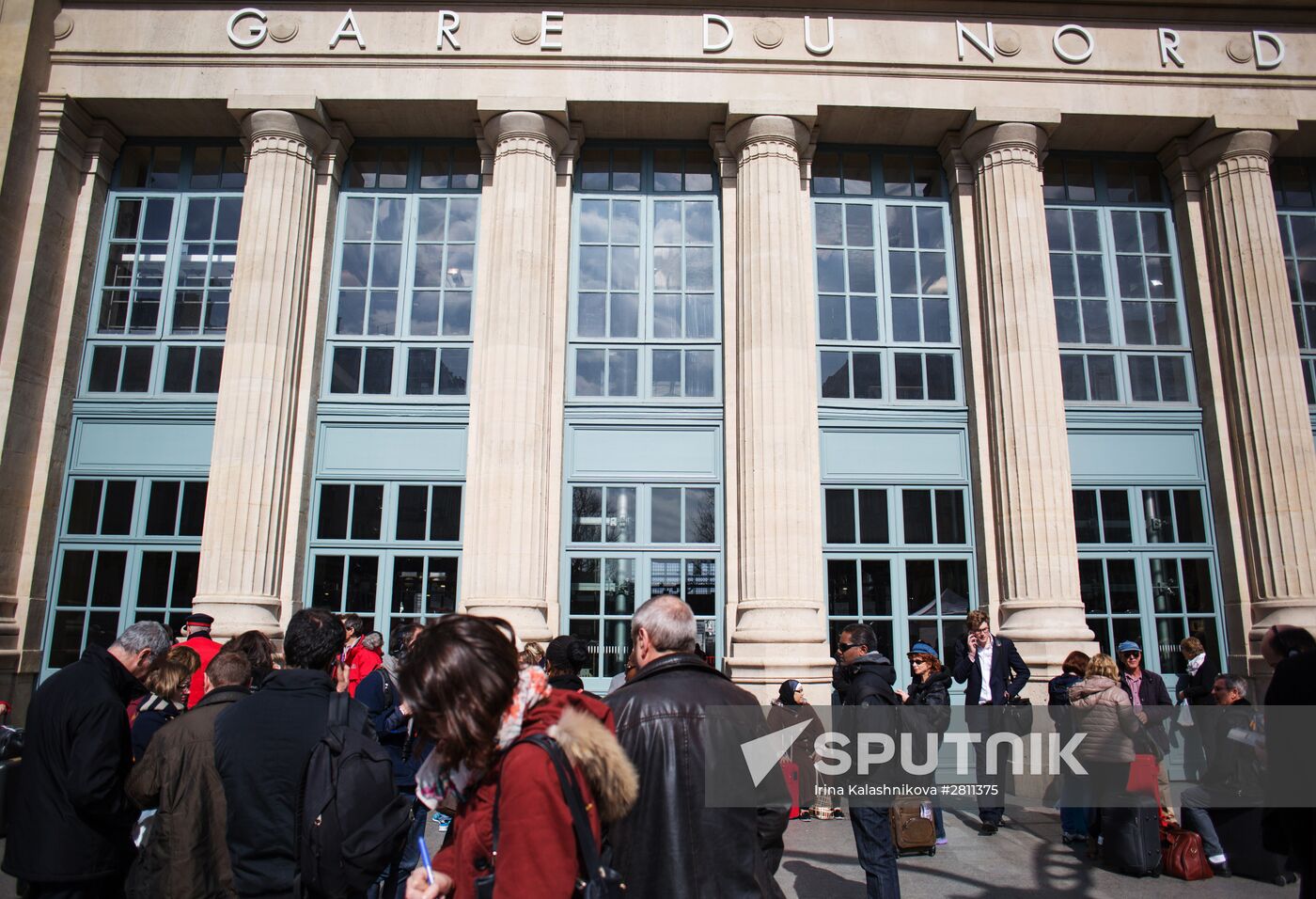 Increased security measures at the Gare du Nord railway station in Paris