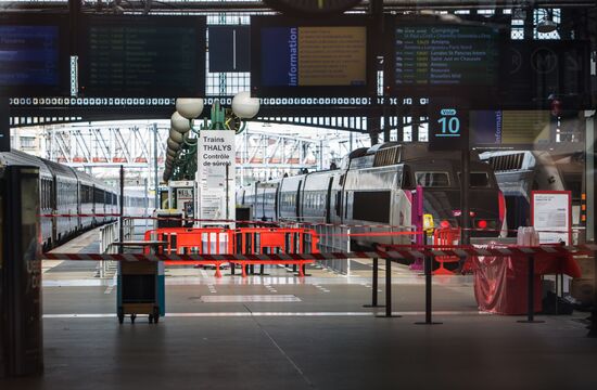 Increased security measures at the Gare du Nord railway station in Paris