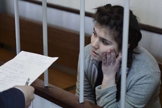 Court hears detention extension for student Varvara Karaulova