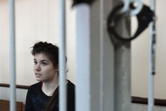 Court hears detention extension for student Varvara Karaulova