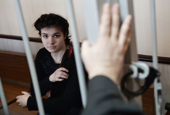 Court hears detention extension for student Varvara Karaulova