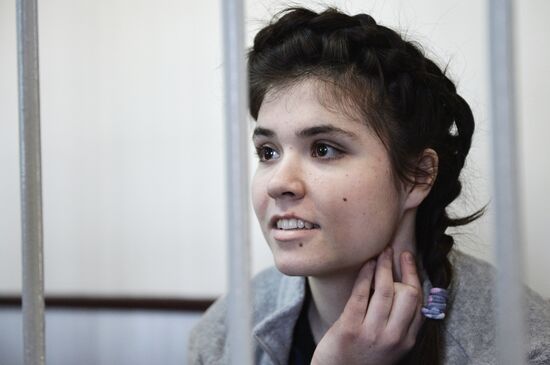 Court hears detention extension for student Varvara Karaulova