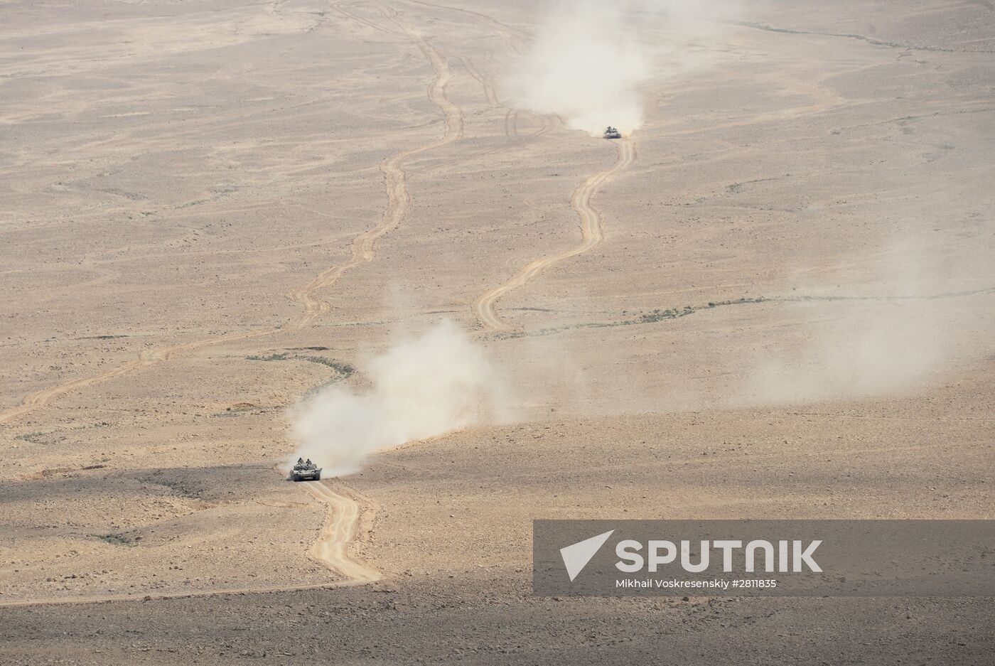 Syrian army and self-defense forces approach Palmyra