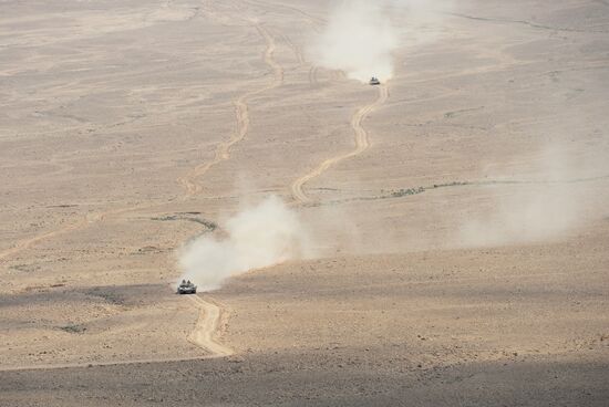 Syrian army and self-defense forces approach Palmyra