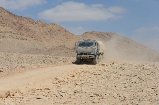Syrian army and self-defense forces approach Palmyra