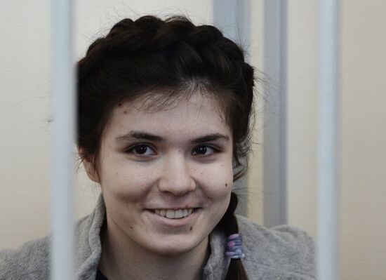 Court hears detention extension for student Varvara Karaulova