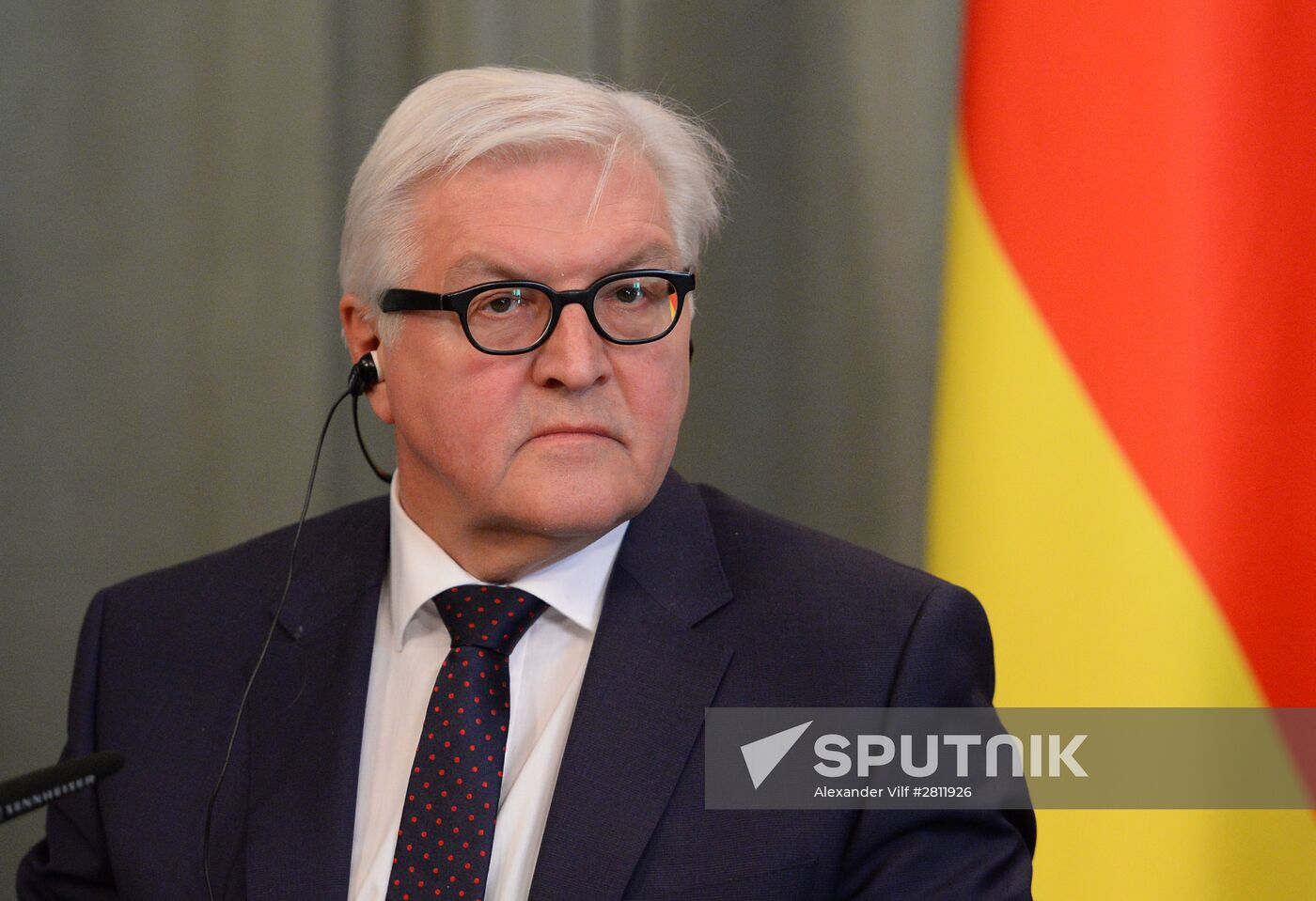 Russian Foreign Minister Sergey Lavrov meets with German Foreign Minister Frank-Walter Steinmeier