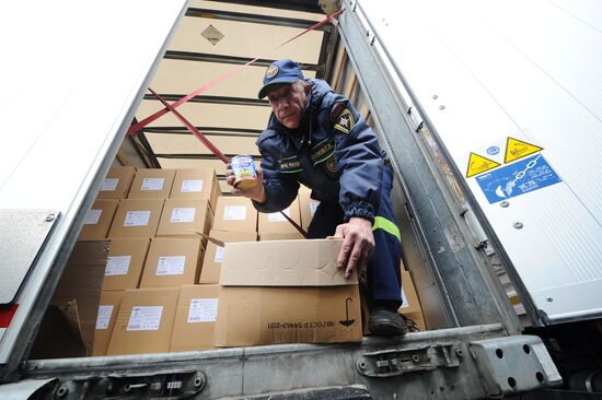 Preparing 50th humanitarian aid convoy to Donbass