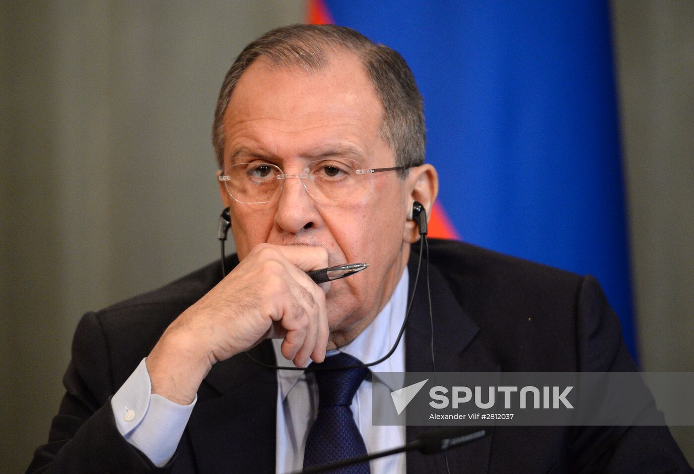 Russian Foreign Minister Sergey Lavrov meets with German Foreign Minister Frank-Walter Steinmeier