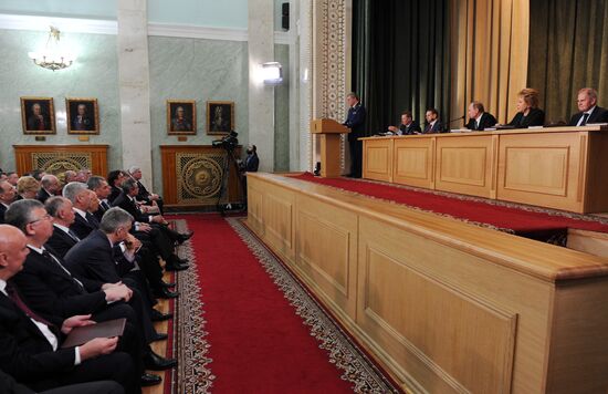 President Vladimir Putin attends expanded meeting of Prosecutor General's Office Board