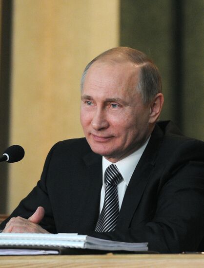 President Vladimir Putin attens expanded meeting of Prosecutor General's Office Board