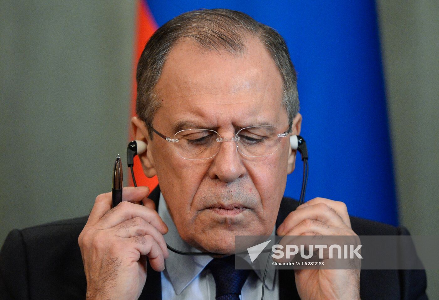 Meeting of Russian Foreign Affairs Minister Sergei Lavrov and his German counterpart Frank-Walter Steinmeier
