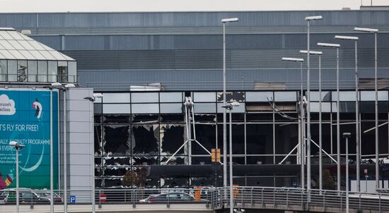 Brussels after terrorist airport and metro attacks