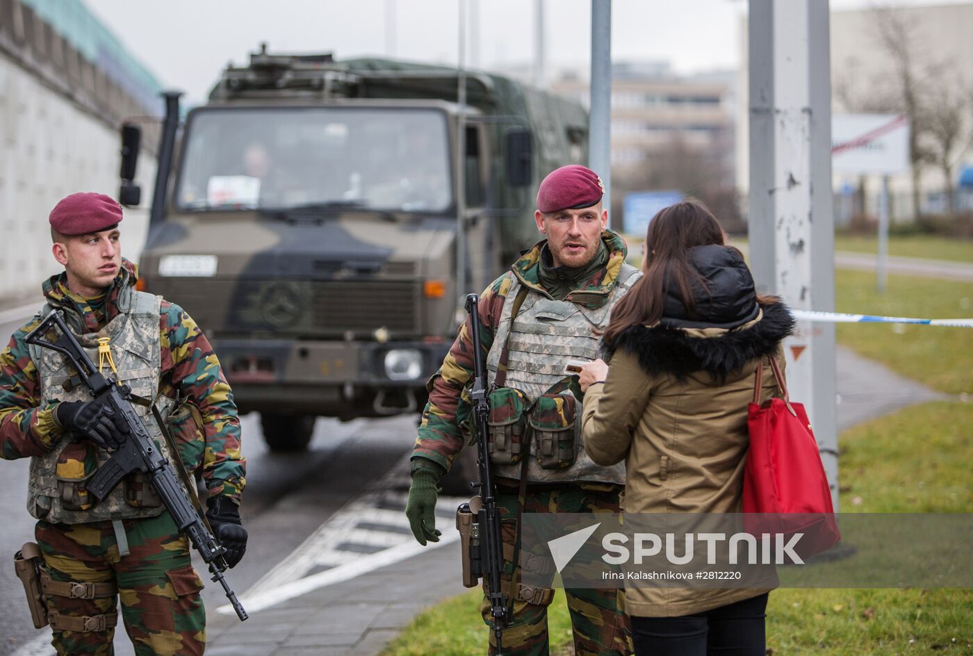 Brussels after terrorist airport and metro attacks