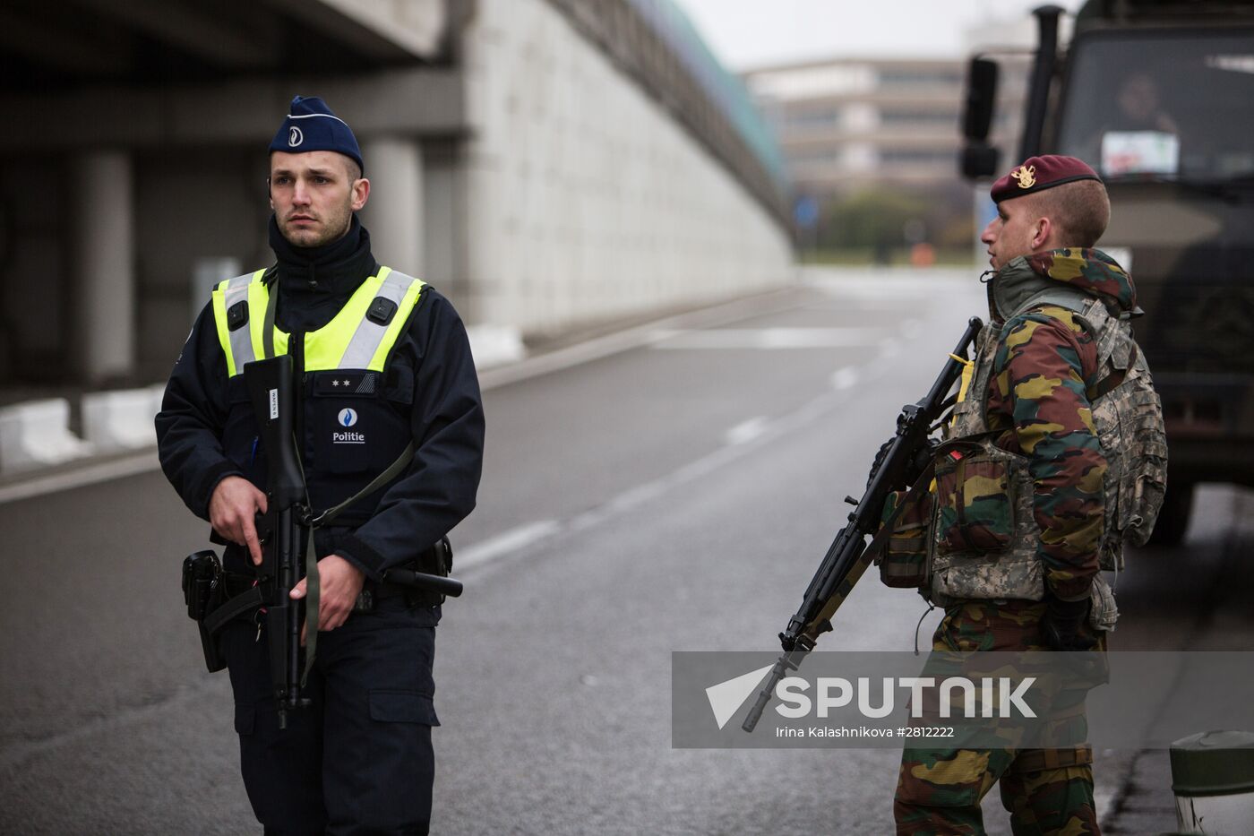 Brussels after terrorist airport and metro attacks