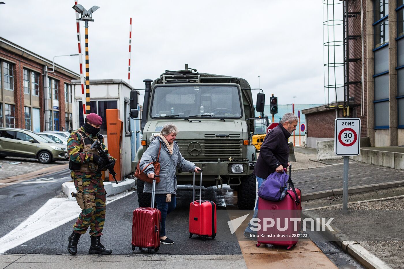 Brussels after terrorist airport and metro attacks