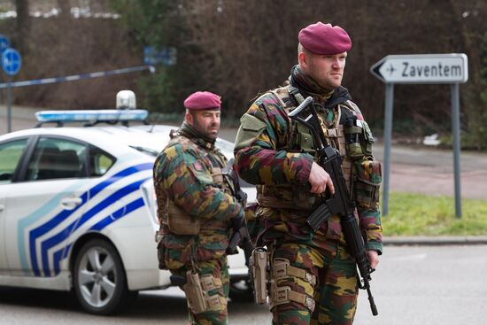 Brussels after terrorist airport and metro attacks