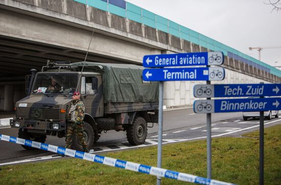 Brussels after terrorist airport and metro attacks