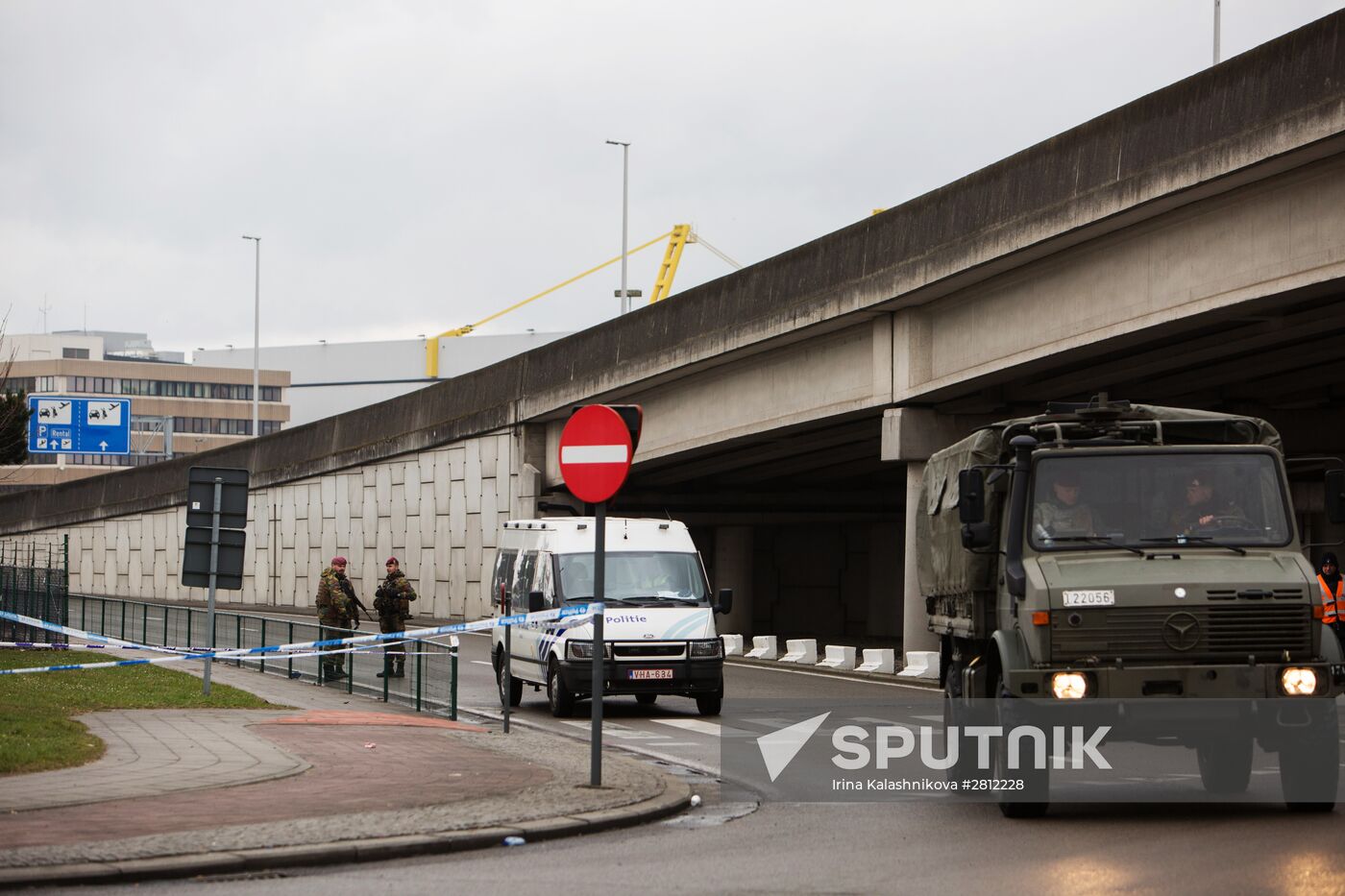 Brussels after terrorist airport and metro attacks