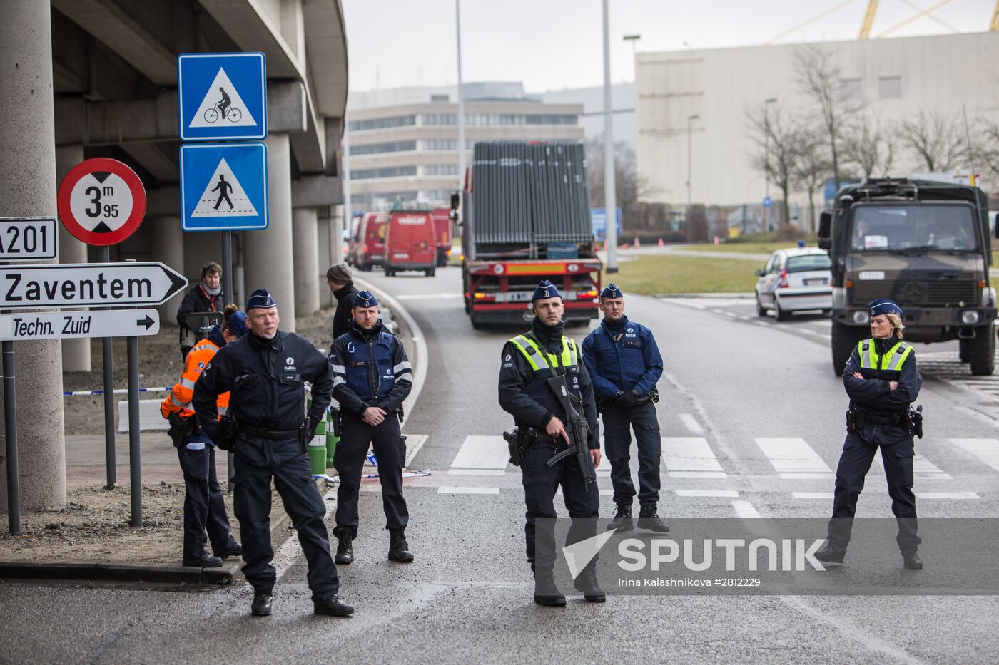 Brussels after terrorist airport and metro attacks