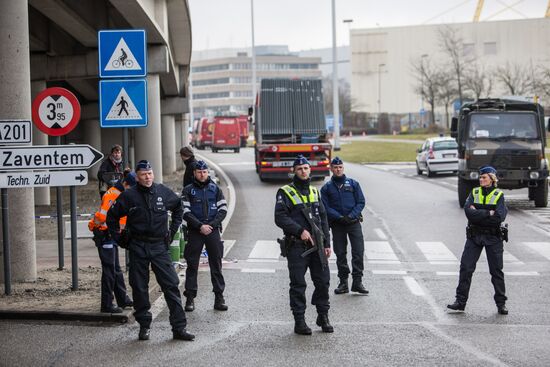 Brussels after terrorist airport and metro attacks