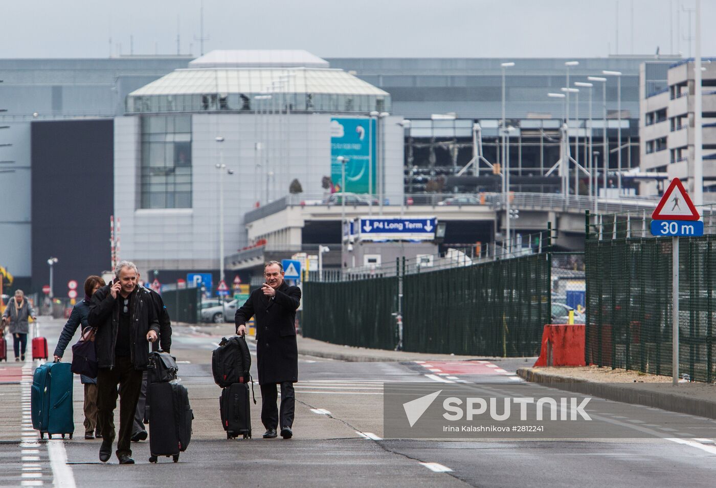 Brussels after terrorist airport and metro attacks