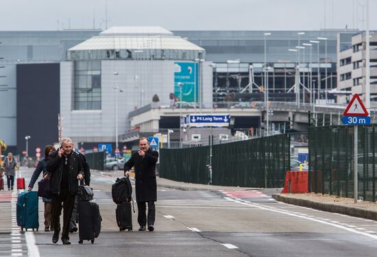 Brussels after terrorist airport and metro attacks