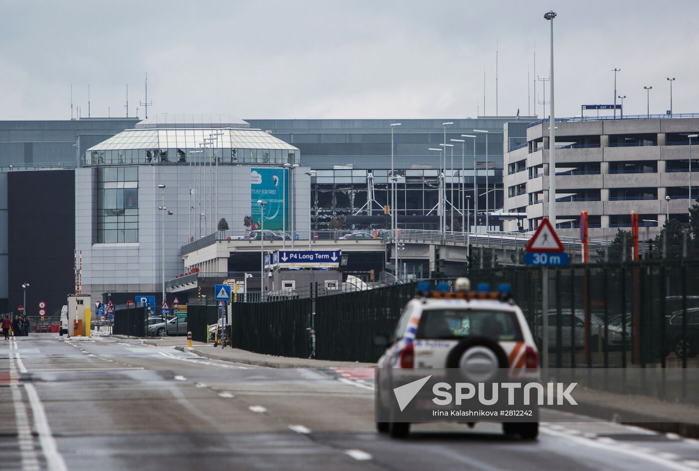 Brussels after terrorist airport and metro attacks