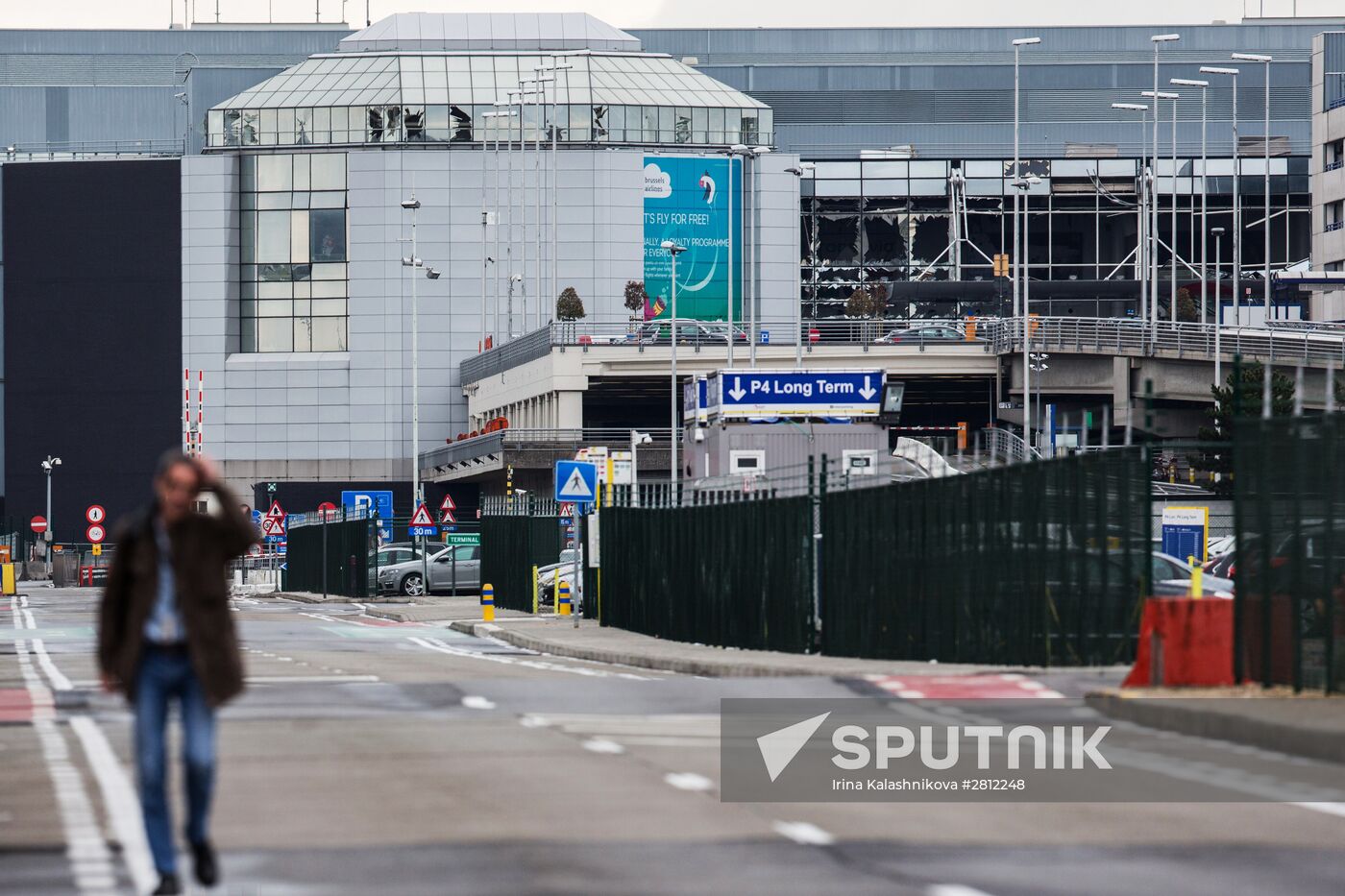 Brussels after terrorist airport and metro attacks