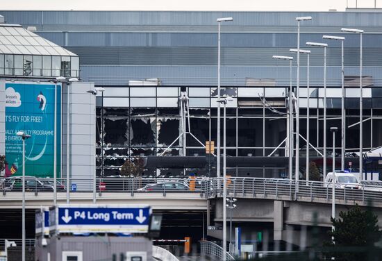 Brussels after terrorist airport and metro attacks