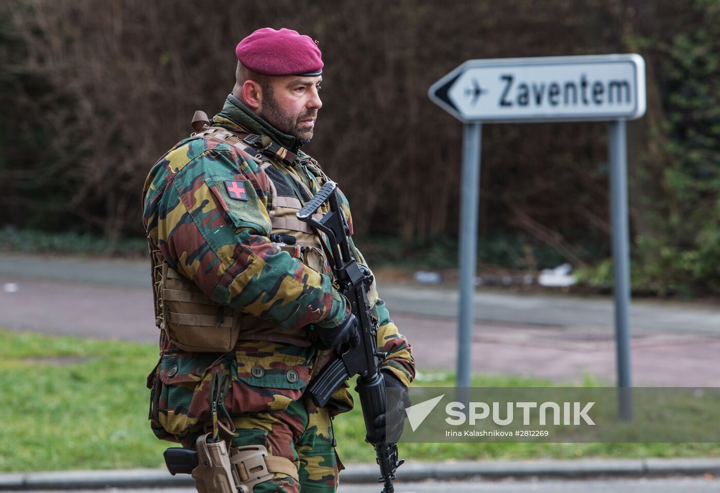 Brussels after terrorist airport and metro attacks