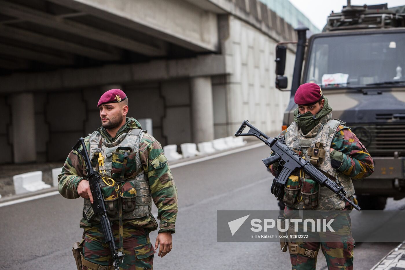 Brussels after terrorist airport and metro attacks