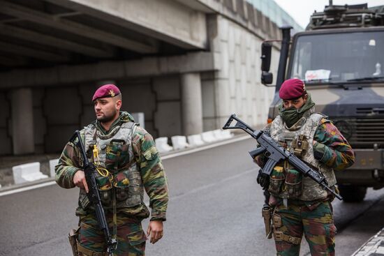 Brussels after terrorist airport and metro attacks