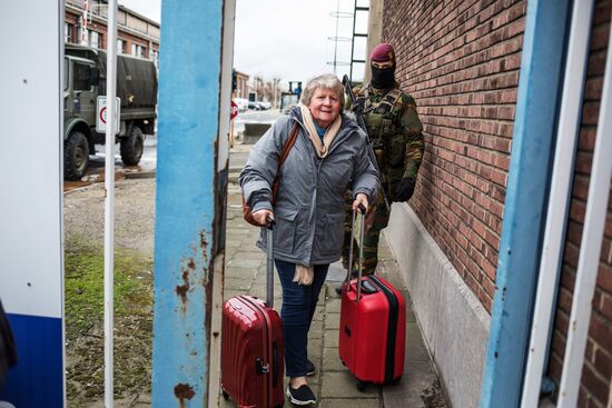Brussels after terrorist airport and metro attacks