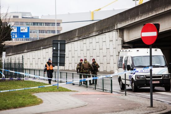 Brussels after terrorist airport and metro attacks