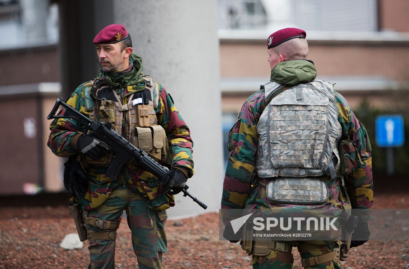 Brussels after terrorist airport and metro attacks