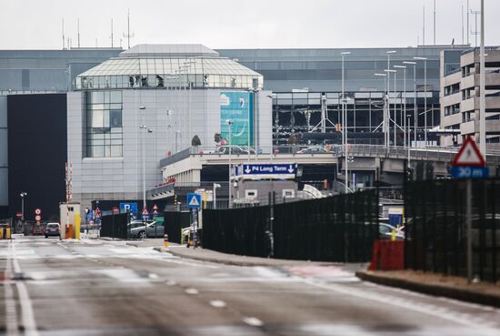 Brussels after terrorist airport and metro attacks