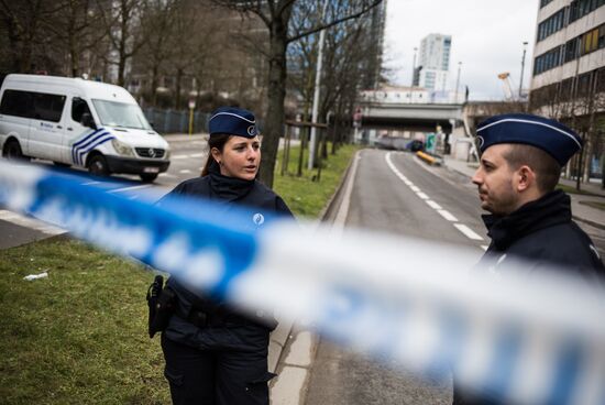 Brussels after terrorist airport and metro attacks