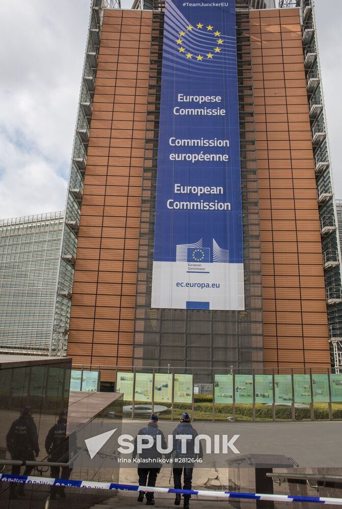 Brussels after terrorist airport and metro attacks