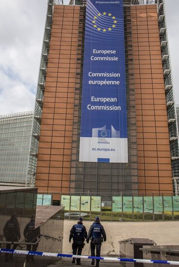 Brussels after terrorist airport and metro attacks