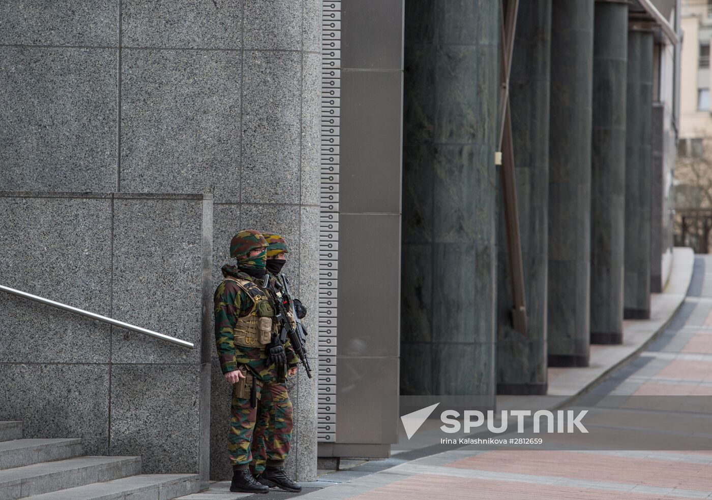Brussels after terrorist airport and metro attacks
