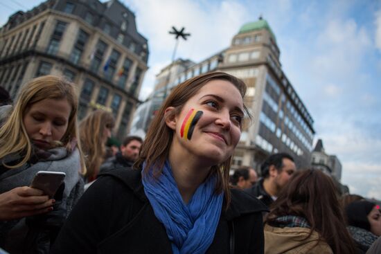 Brussels after terrorist airport and metro attacks
