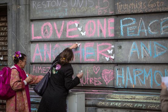 Brussels after terrorist airport and metro attacks