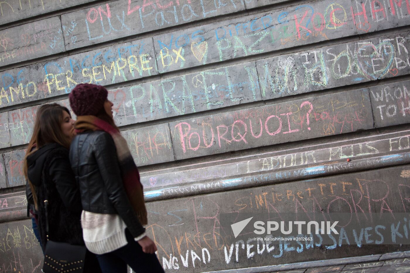Brussels after terrorist airport and metro attacks