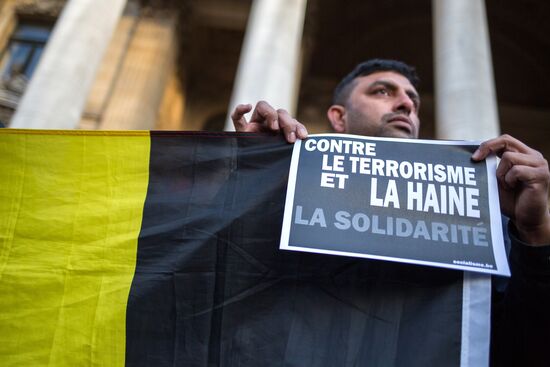 Brussels after terrorist airport and metro attacks