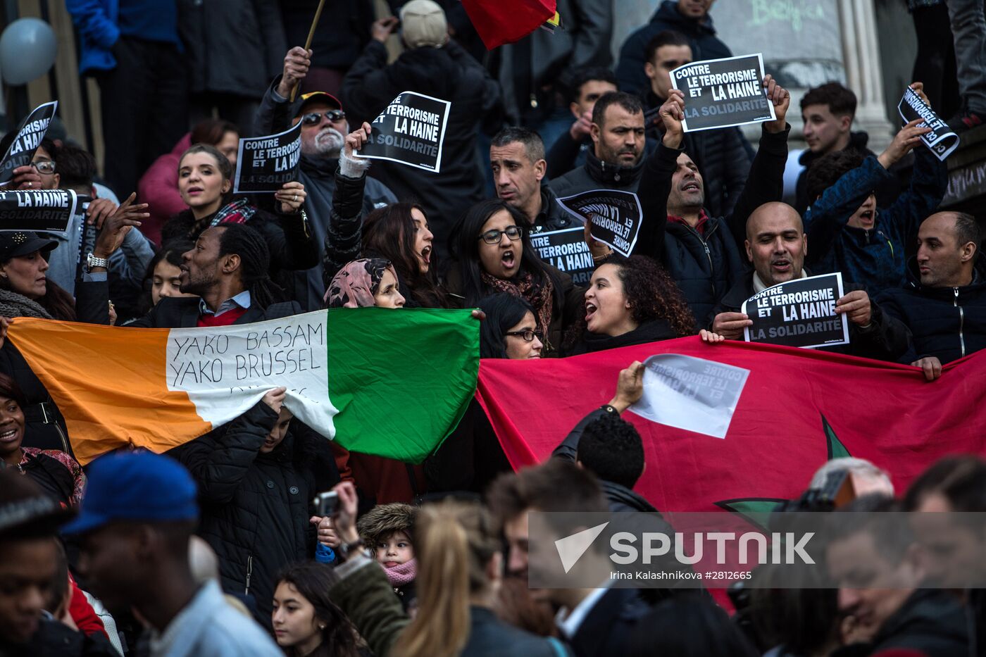 Brussels after terrorist airport and metro attacks